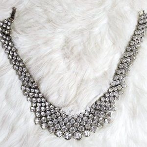 Stunning EUC Rhinestone Statement Necklace